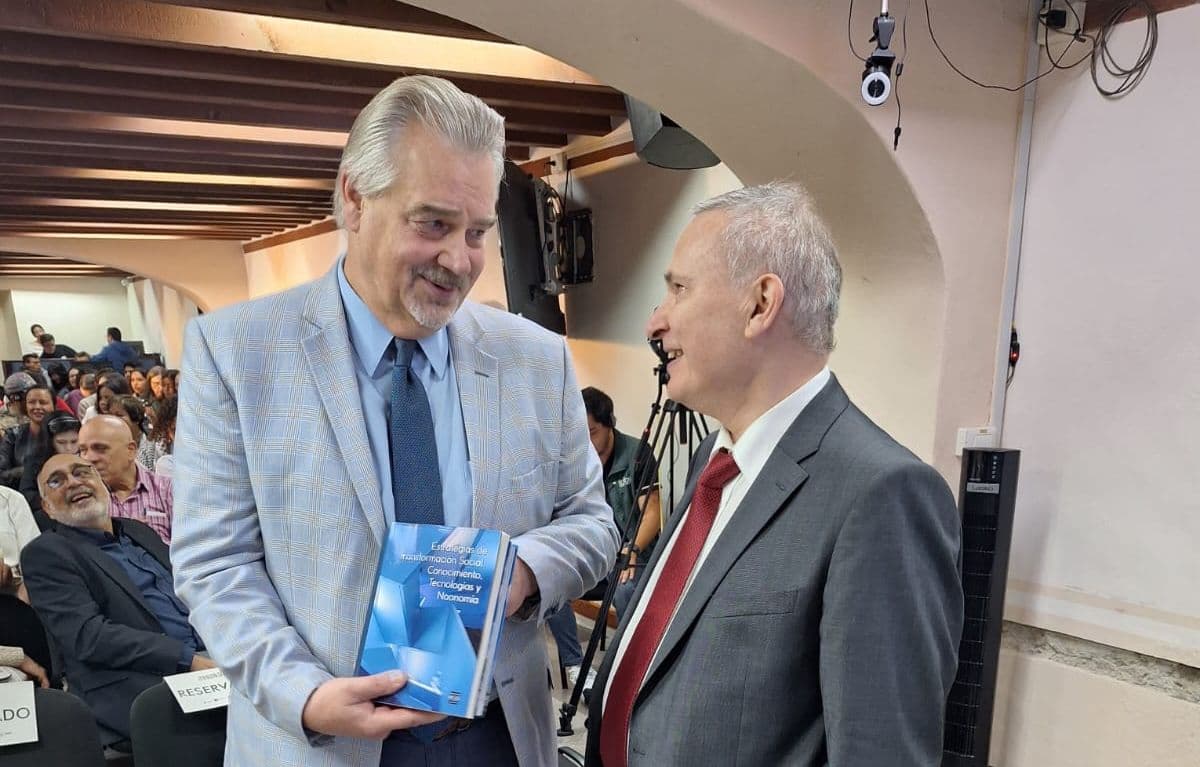Meeting between President of the World Association of Noonomy S. Bodrunov and Ambassador of the Russian Federation to Mexico N. Sofinsky